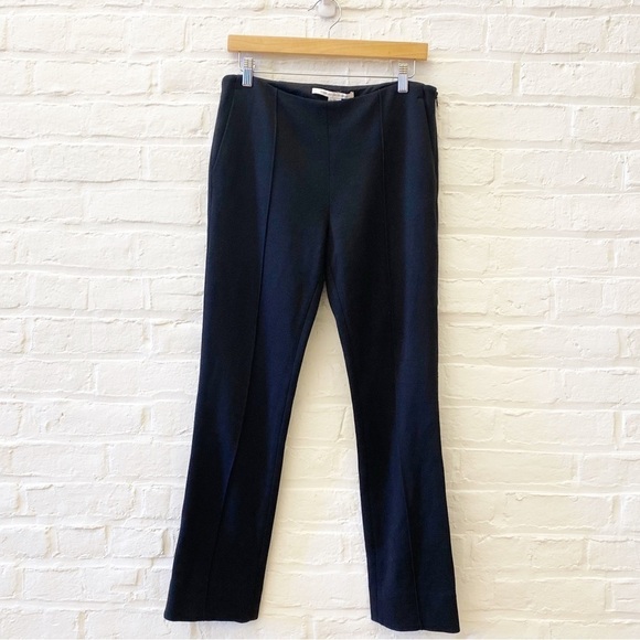 Diane Von Furstenberg Pants - Diane Von Furstenberg || Pintucked Straight Leg Pants Wool Blend Black 8